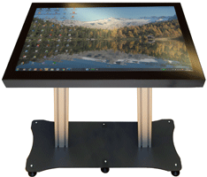 FlatMan Multitouch  Grossbild Panel PC CAD Tisch 