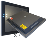 FlatMan 19" Metallmonitor Multitouch IP65 mit Kabelfuehrung 