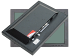 19 Zoll wide format Metallmonitor zur Videoüberwachung mit Schutzglas